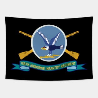 188th Airborne Infantry Regiment w Br - SSI - Ribbon X 300 Tapestry