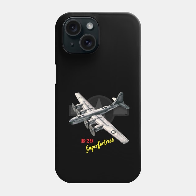 B29 Superfortress WW2 bomber airplane Phone Case by Jose Luiz Filho