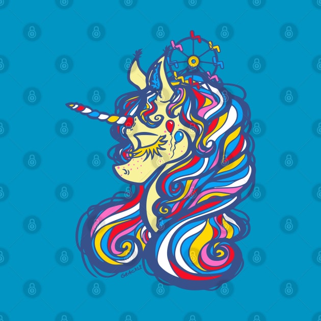 Carnival Unicorn by Jan Grackle