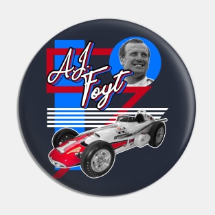 AJ Foyt ))(( Indy Car Racing Legend Tribute Pin