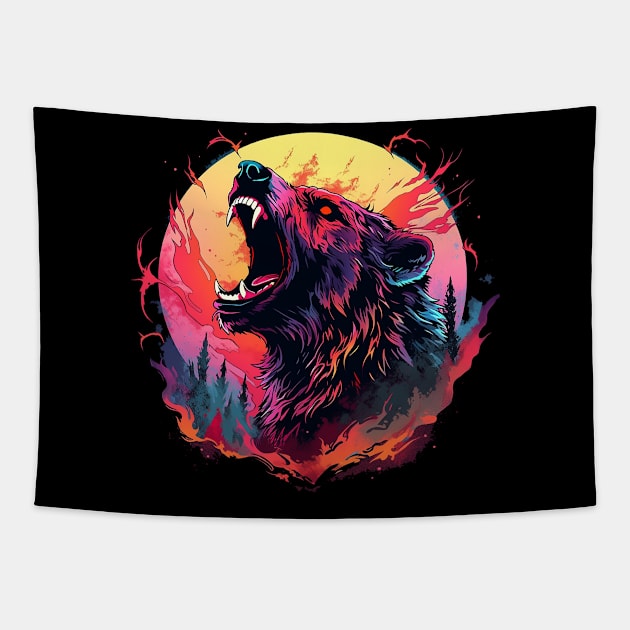 bear Tapestry by lets find pirate