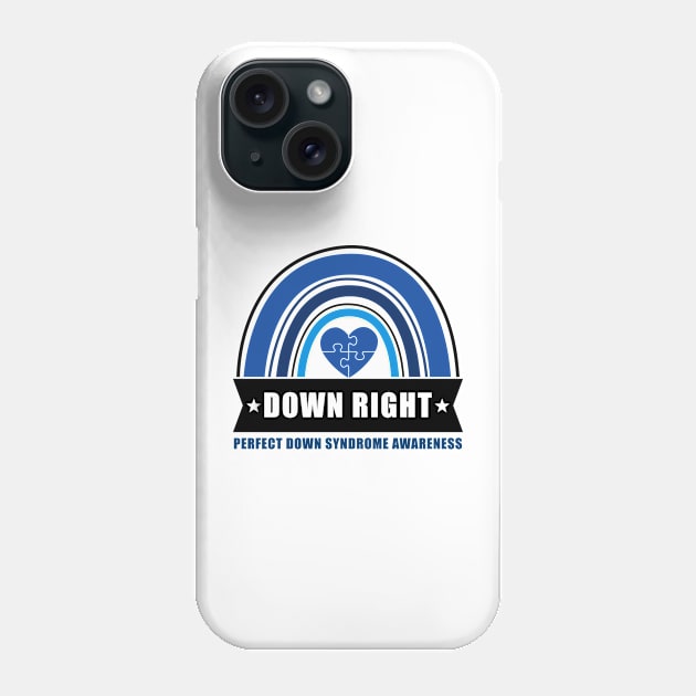Down Syndrome Awareness 321 Down Right Perfect Socks Phone Case by DesignergiftsCie