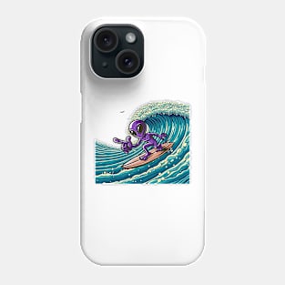 Alien surfer Phone Case