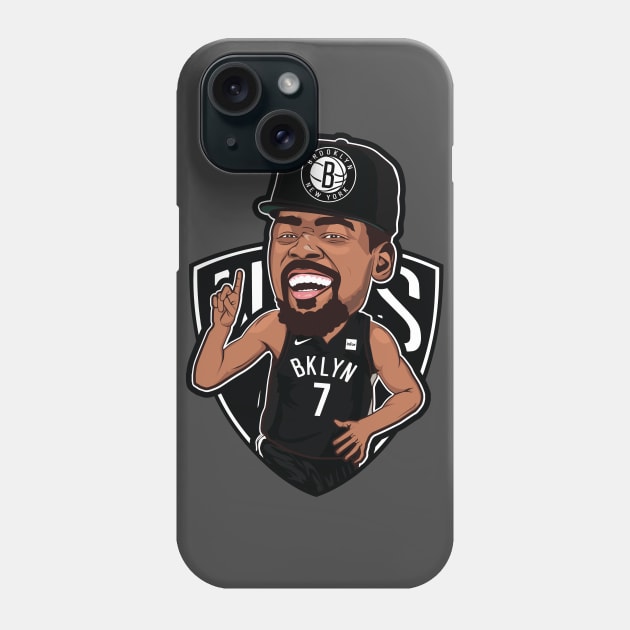 Kevin Durant Brooklyn Nets Phone Case by portraiteam