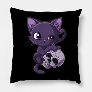 Cat Skull Fashion Pillow