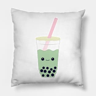 Green Boba Tea Pillow