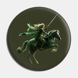 Moonlit Guardian: The Green Knight's Valor Pin