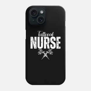 Tattooed Nurse With Tattoo Machines Phone Case