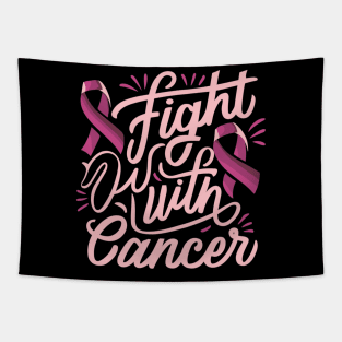 "Fight with Cancer" design Tapestry