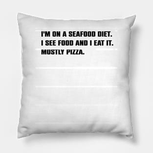 Funny Sarcasm Pizza Lovers Gift Pillow