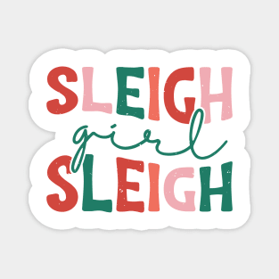 Sleigh Girl Sleigh Magnet