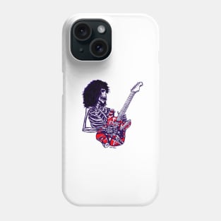 Dead E Virtuoso Rock Guitar Player Zombie Skeleton Phone Case