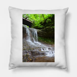 Waterfall at Glen Helen, Ohio Pillow