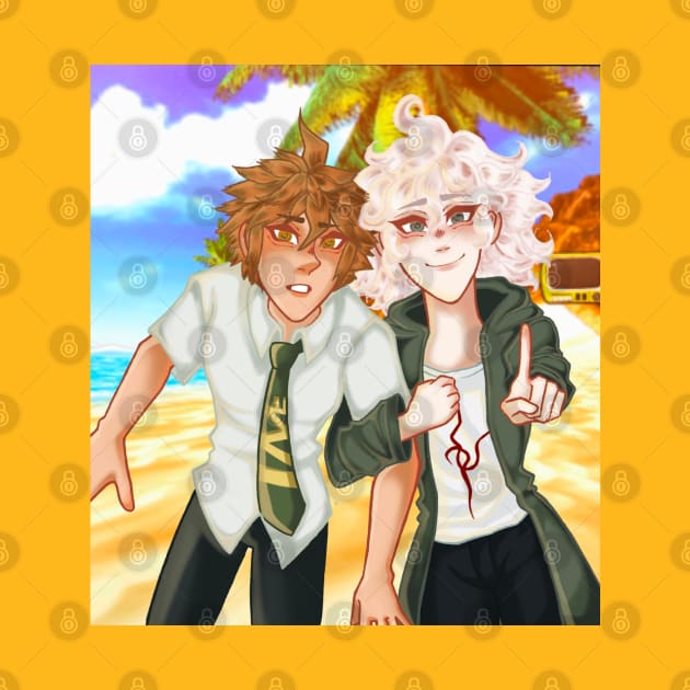 Hinata and Komaeda by jmontesino07