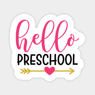 Hello Preschool Back to School Kids Magnet