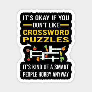 Smart People Hobby Crossword Puzzles Magnet