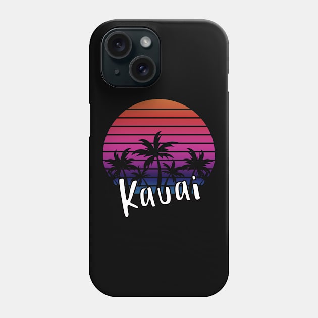 Kauai Retro Vintage Sunset Design Phone Case by eliteshirtsandmore