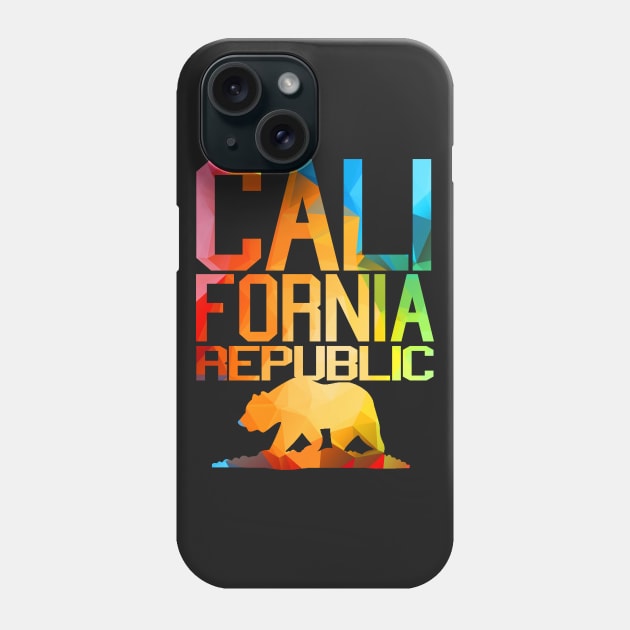 Vivid Colors - California Republic Bear Phone Case by robotface