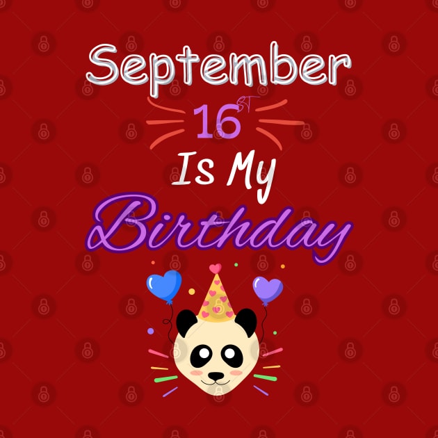 september 16 st is my birthday by Oasis Designs
