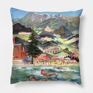 Semmering Austria Vintage Poster 1928 Pillow