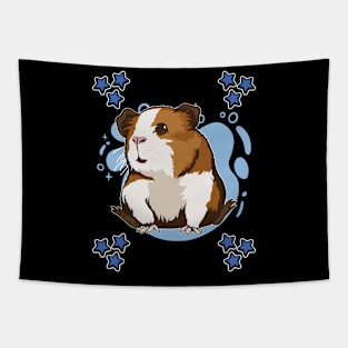 Blue Design Guinea Pig Tapestry