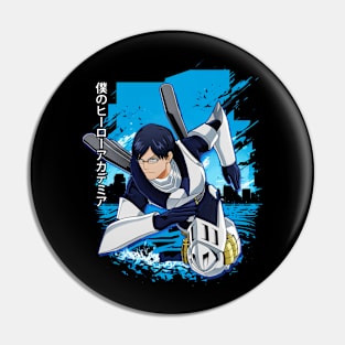 Todoroki's Fire and Ice Embrace the Hero's Complex Persona on This Stylish Tee Pin
