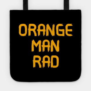 Orange man rad Tote