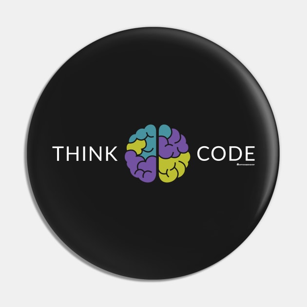 THINK CODE Pin by officegeekshop