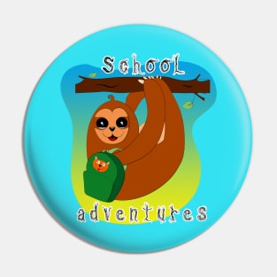 School Adventures_Boy Sloth Pin