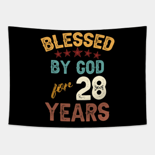 blessed by god for 28 years Tapestry