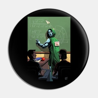 Doomed Math Teacher Pin