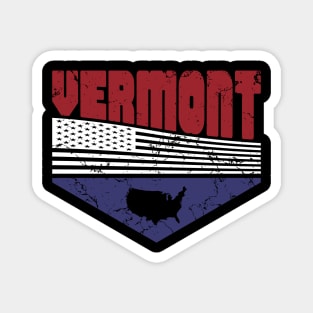 Retro Vintage Vermont USA Magnet