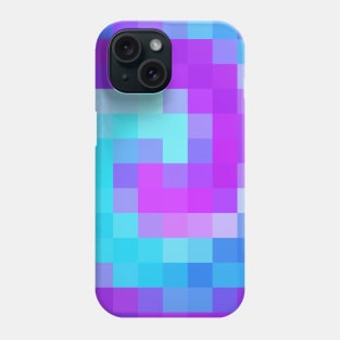 Mosaic of Crystal Lines Of Purples and Blue Phone Case