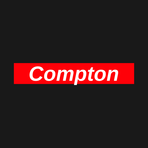 Compton // Red Box Logo by FlexxxApparel