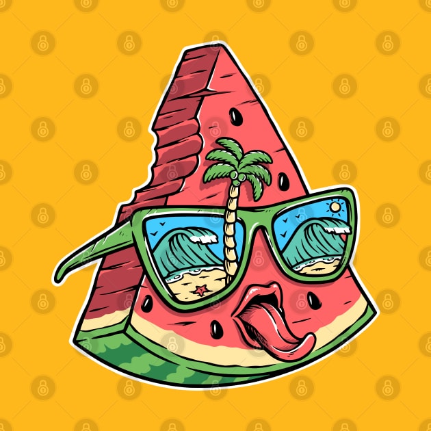 cute_watermelon_and_beach_glasses by Anna Hlimankova