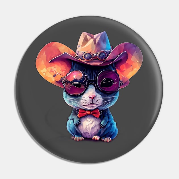 Cartoon Cowboy Mouse Pin by Chavjo Mir11