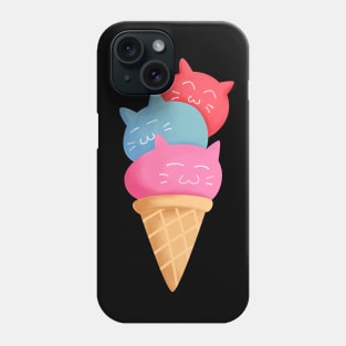 Cat ice cream Phone Case