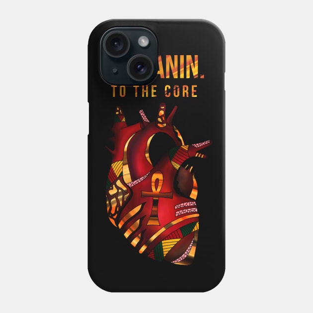 Melanin Heart - Melanin To The Core Phone Case by kenallouis