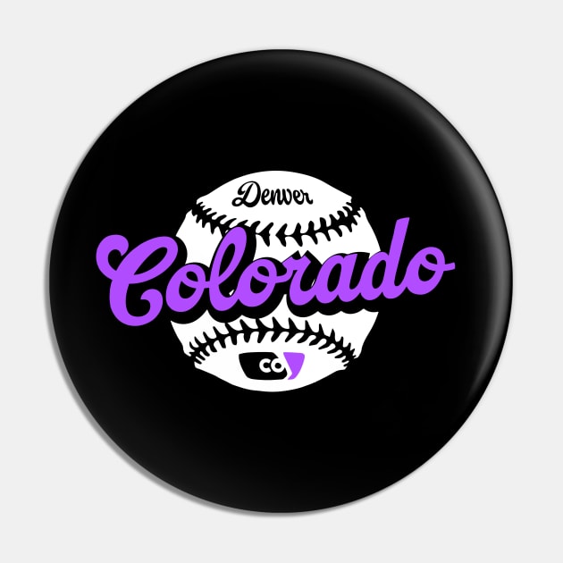 Colorado Baseball Pin by Throwzack