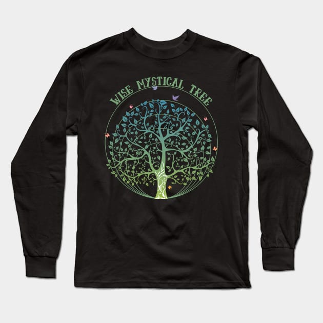 Skitongift Wise Mystical Tree Shirt Funny Shirts Long Sleeve Tee Hoody