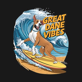 The Surfing Great Dane Pooch T-Shirt