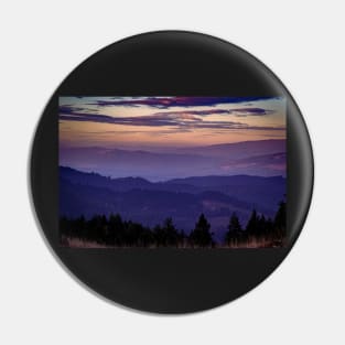Purple and pink mountains Pin