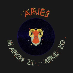 Zodiac Symbol ARIES or Ram T-Shirt