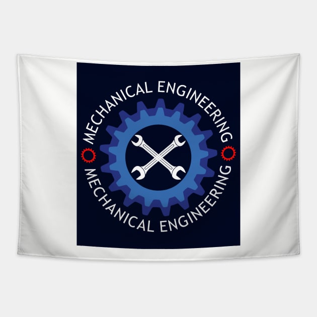 best design mechanical engineering text & logo Tapestry by PrisDesign99