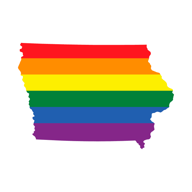 Iowa state LGBT Pride by FiftyStatesOfGay