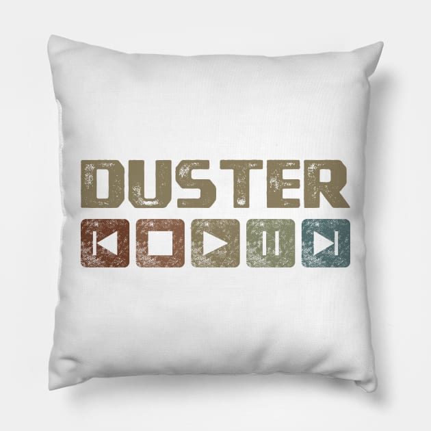 Duster Control Button Pillow by besomethingelse