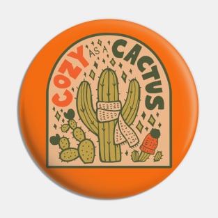 Cozy as a Cactus Pin