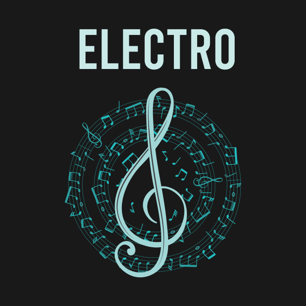 Music Note Circle Electro by Hanh Tay