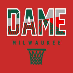 Dame Milwaukee Basketball Red Throwback T-Shirt