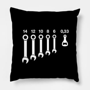 Wrench / wrenches beer bottle opener tools father's day gift Pillow